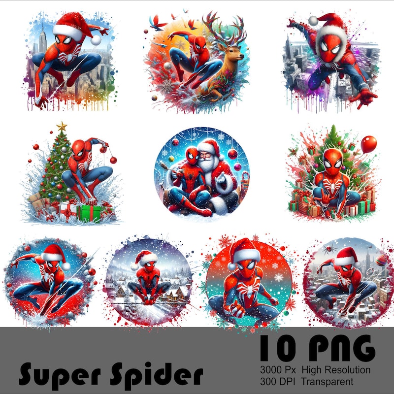 Spiderman christmas ornaments