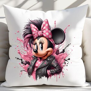 5 PNG Minnie Rocker Punk PNG Design High Resolution Tshirt Sublimation ...