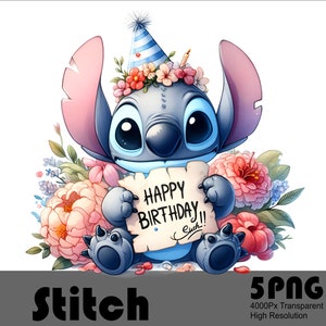 Point 5PNG Joyeux anniversaire PNG Design Tshirt haute résolution et fichier pour sublimation Png Stitch