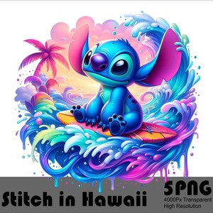 5PNG Stitch Above The Waves PNG Design High Resolution Tshirt and Sublimation File Png Stitch