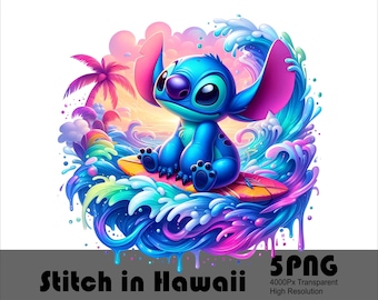 5PNG Stitch Above The Waves PNG Design High Resolution Tshirt and Sublimation File Png Stitch