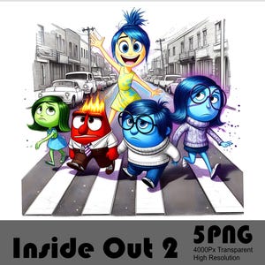 Inside Out 2 Png Raiva Alegria Tristeza Nojo Medo Ansiedade Png Todos os Sentimentos Png Arquivo PNG Transparente para Sublimação 300Dpi Alta Resolução