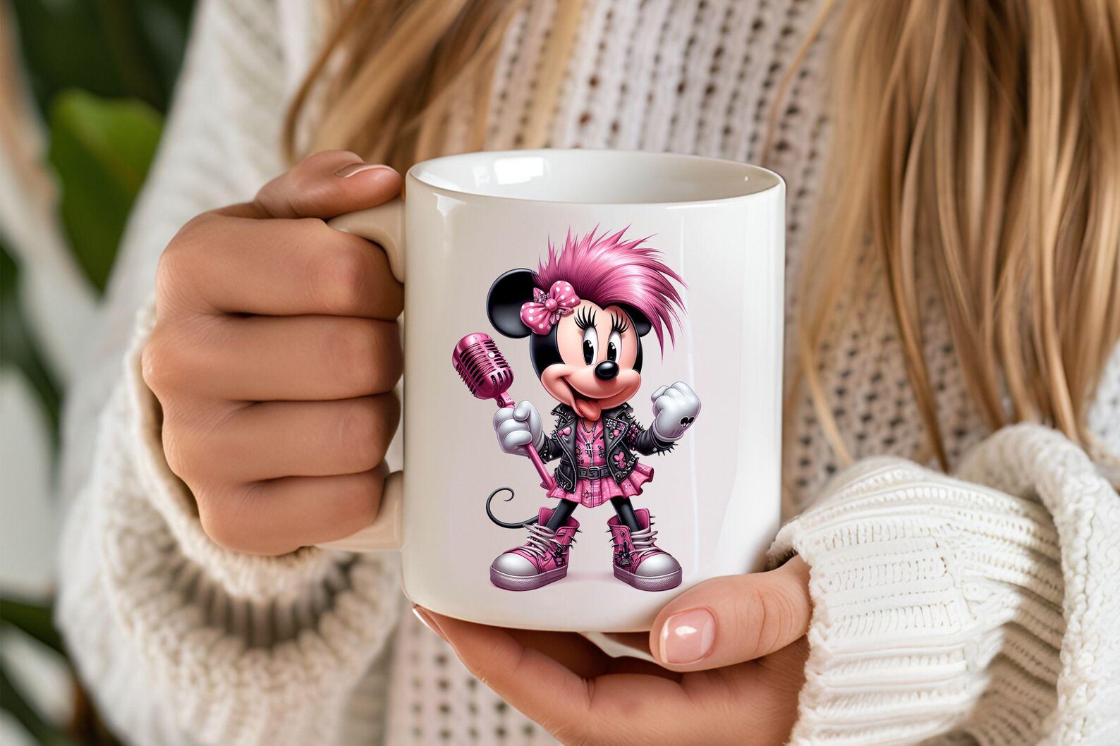 5 PNG Minnie Rocker Punk PNG Design High Resolution Tshirt Sublimation ...