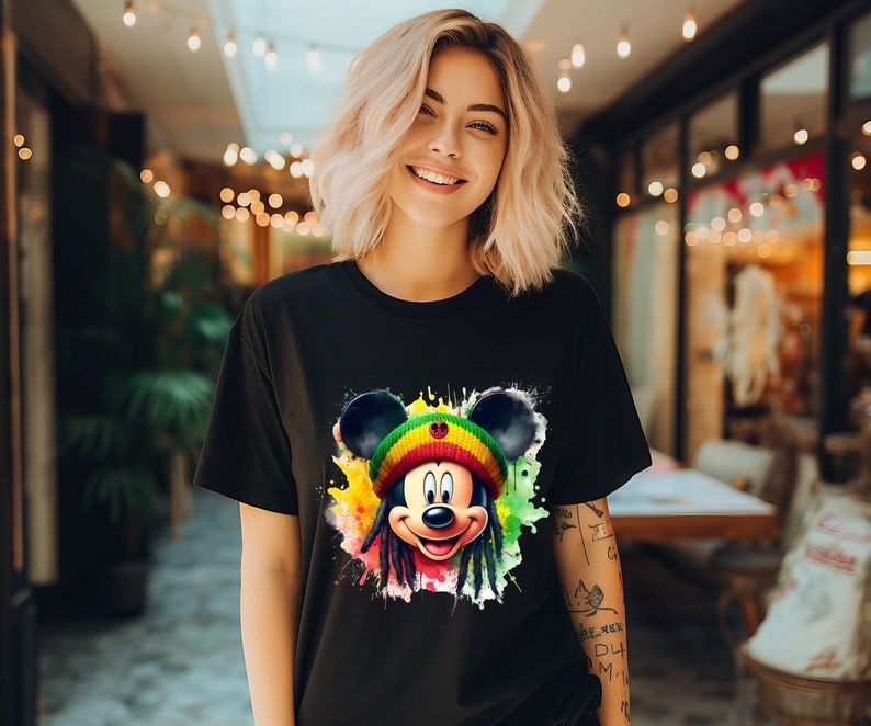 Smicky Rasta 5 PNG Mickey Rastafari Reggae Mouse PNG Design High Resolution Tshirt ...