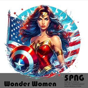 5PNG Held Frauen Png Heldin Png Digitale Datei Super Hero W Frauen Png Aquarell und Splash Transparente Png-Datei für Sublimation 300Dpi-Datei
