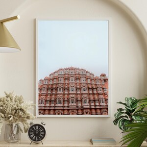 Hawa Mahal Digital Art Print | Jaipur Wall Decor | Rajasthan Palace | Travel Poster | Indian Architecture Artwork | Instant Download