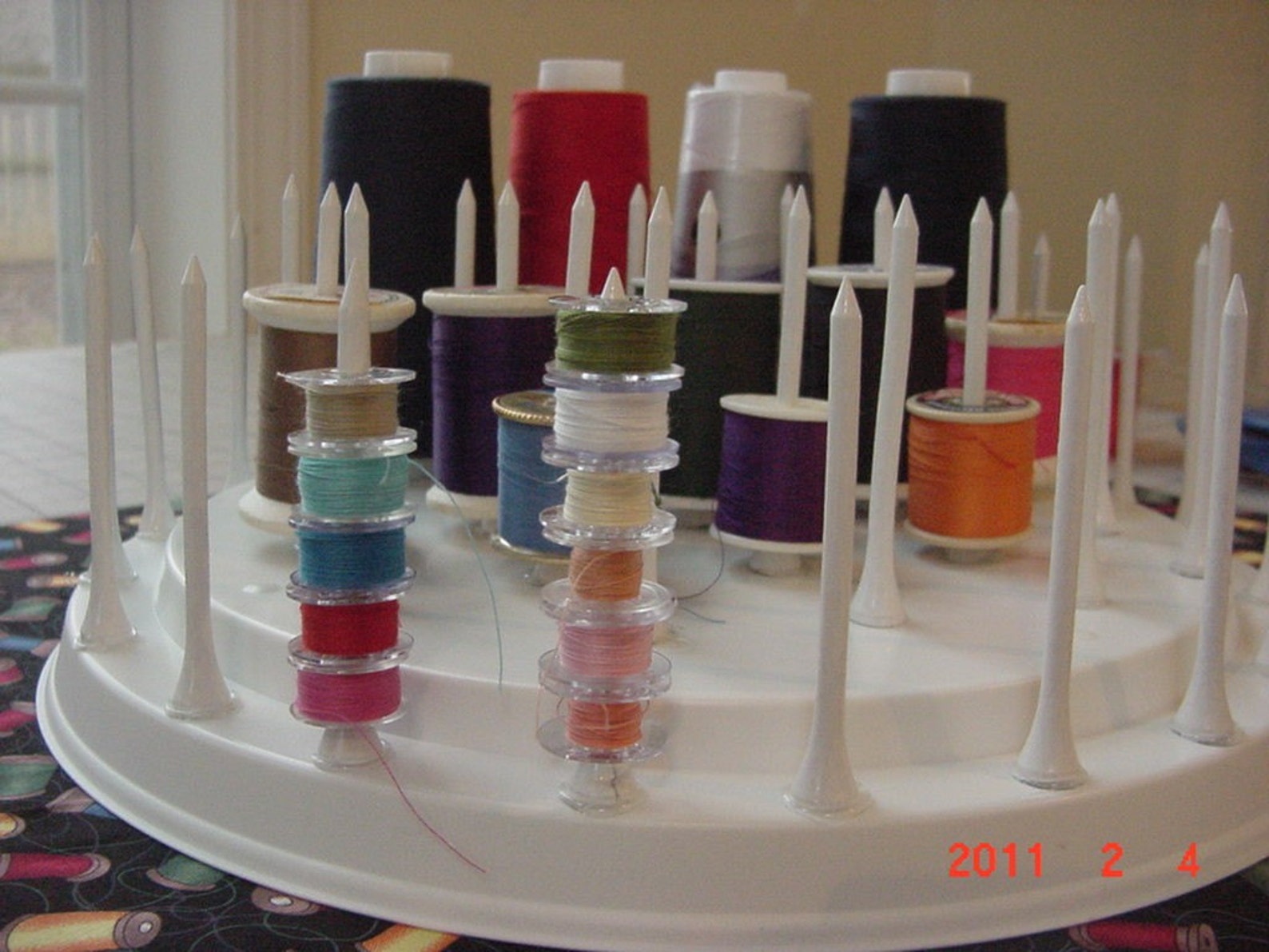 Thread Spool Bobbin Holder Organizer Sewing Room Accessory Etsy