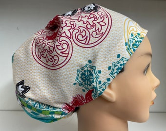 Women's Hybrid Style Scrub Hat  Chemo Cap  Franchesca