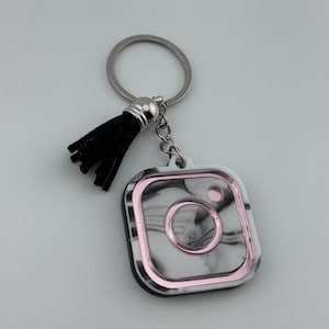 Personalisierter Instagram QR-Code Schlüsselanhänger, benutzerdefinierte Instagram Schlüsselanhänger, Business Schlüsselanhänger, Business Marketing, Acryl Schlüsselanhänger