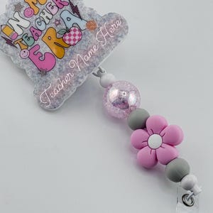 Custom "In my Teacher Era Lanyard/Badge Reel Badge Reel Clip