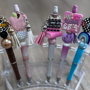 Stylos pour enseignants personnalisés Stylos à bille en silicone pour enseignants Stylos mignons pour les enseignants