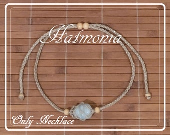 Hemp Macrame Crystal Holder Choker – Small Adjustable Pouch (No Crystal)