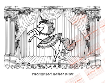 Unicorn colouring pages pdf - 5 Easy to Medium-digital download unicorn for kids teens easy coloring pages unicorn drawing unicorn coloring