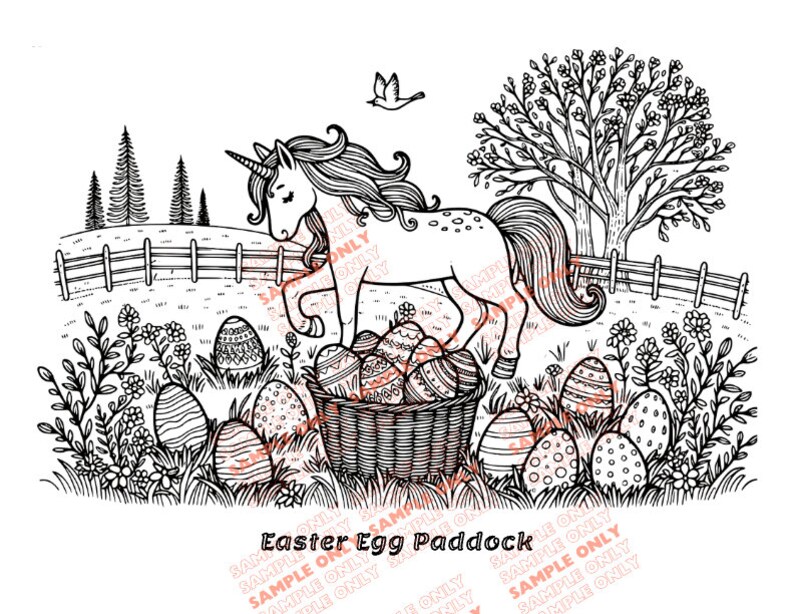 Unicorn Colouring Pages Pdf - 5 Easy to Medium-digital Download Unicorn ...