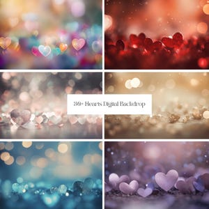 Hearts Digital Background