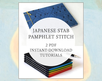 Beginner Bookbinding Tutorials: Learn Pamphlet Stitch and Japanese Stab (PDF Download)