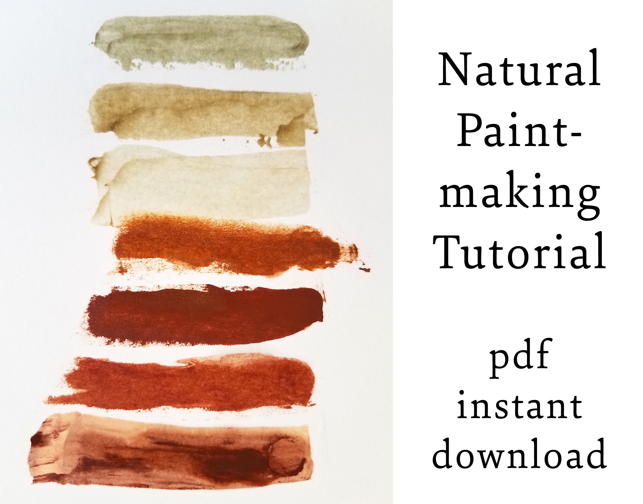 Paintmaking Tutorial Oil and Watercolor DIY Craft Tutorial Etsy