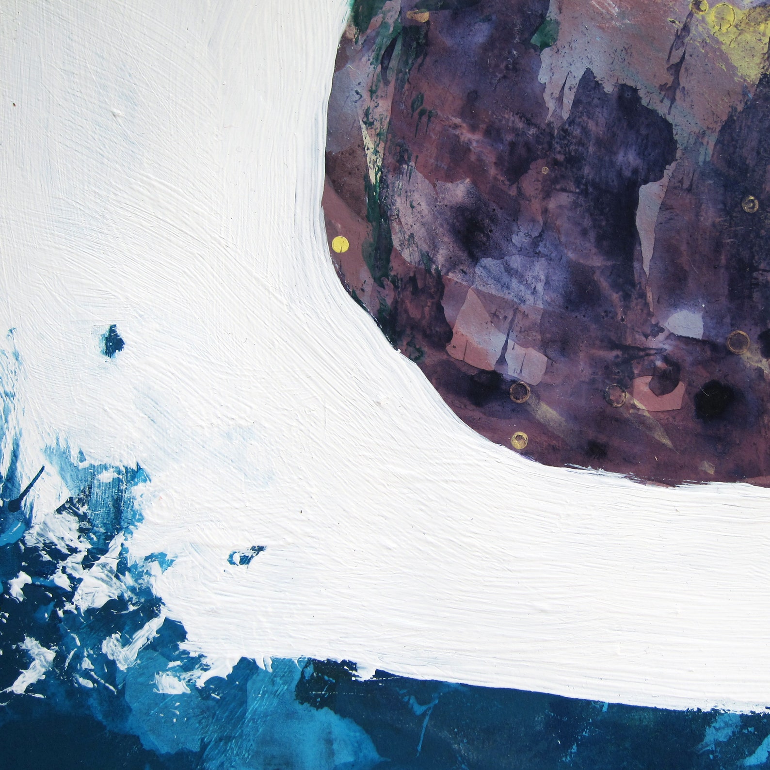 Nature Inspired Abstract Art, Mixed Media Painting on Paper Etsy