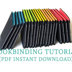 Beginners Bookbinding Tutorial, DIY Journal or Notebook, Easy Indoor Craft for Adults and Kids, PDF Instant Download
