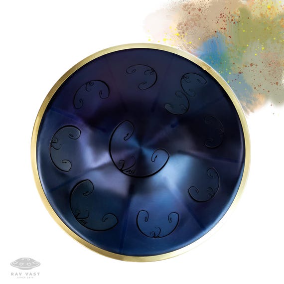 RAV Vast B Celtic Double Ding 432 Hz Indigo Steel Tongue Drum