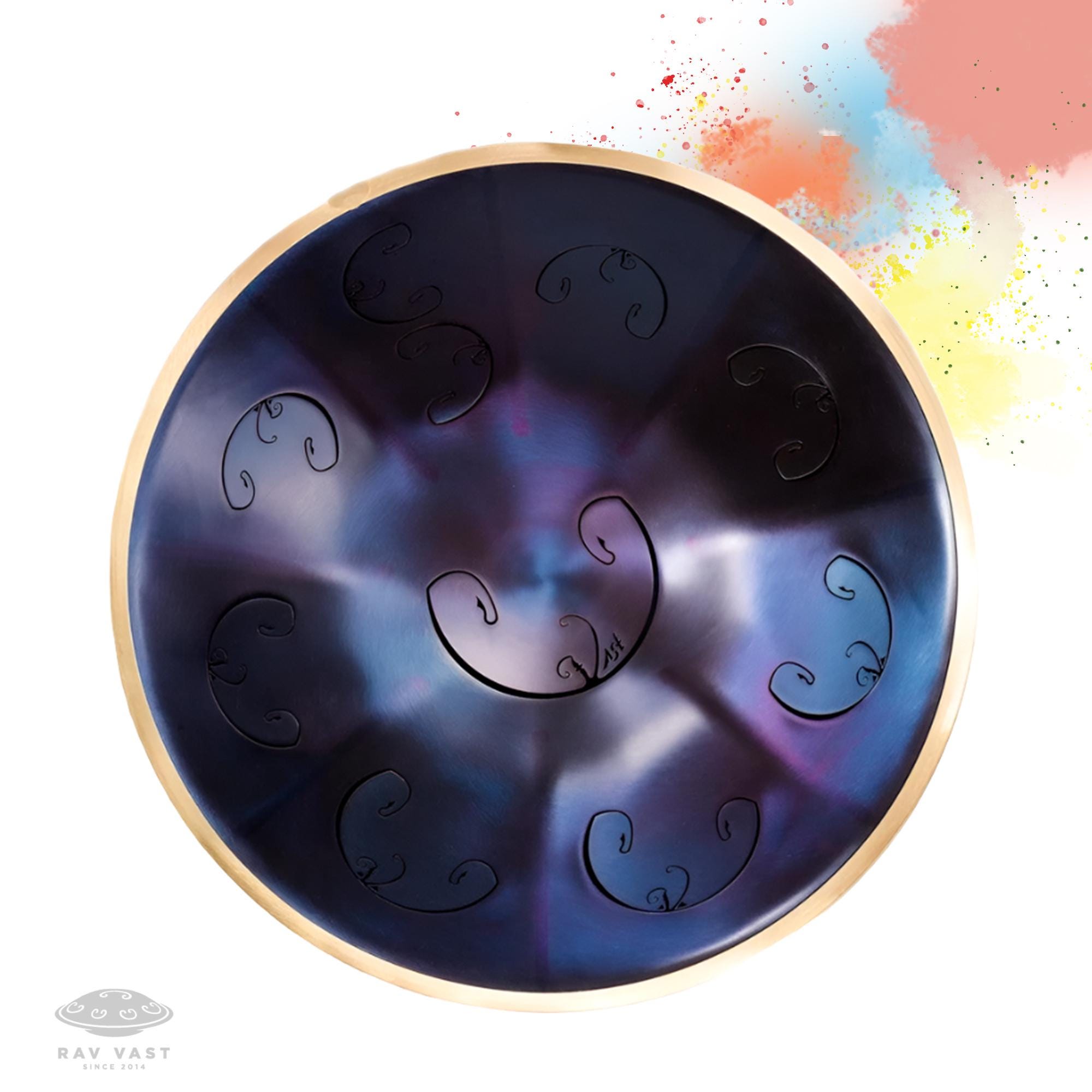 RAV Vast B Kurd Indigo Steel Tongue Drum Handpan - Etsy