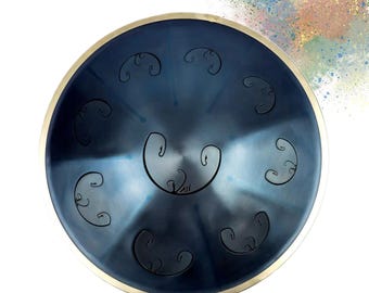 RAV Vast D Celtic Minor 432 Hz Indigo Steel Tongue Drum Handpan