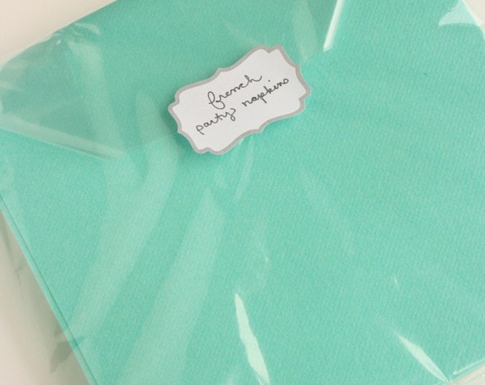 Set of French Tiffany Blue Napkins S/12 Etsy