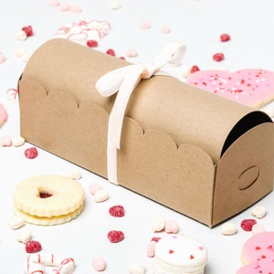 Valentine's Day DELUXE KIT Scalloped Treasure Cookie Boxes Set of 3 image 1