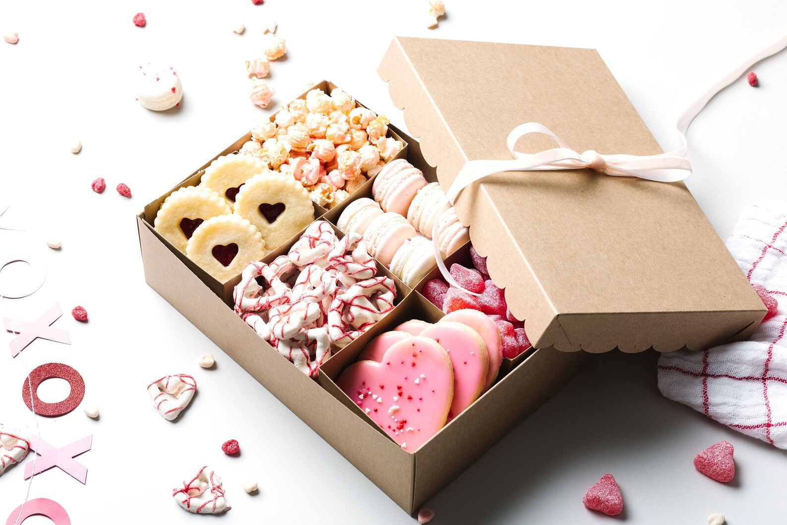 DELUXE KIT Classic Cookie Boxes with Scalloped Lids Set of 3 Etsy