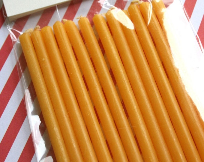 Tall Birthday Candles Yellow Etsy