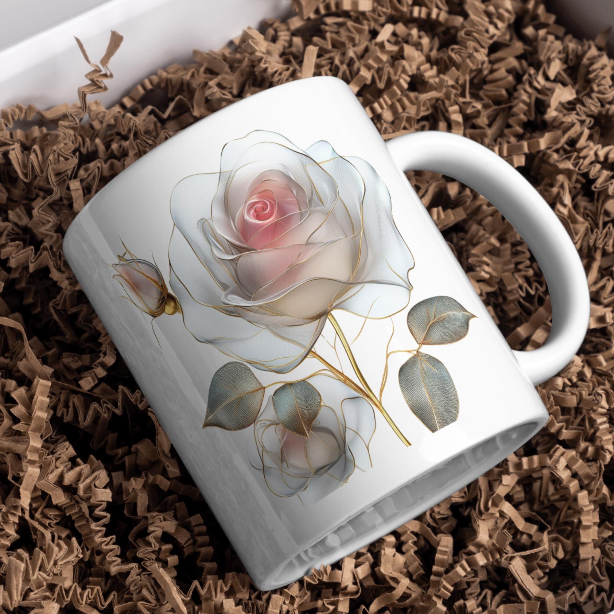 Silver And Pink Roses Silver Pink Roses Clipart: Watercolor Floral PNG Bundle (digital ...