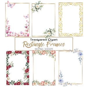 59 PNG CORNICI rettangolari, clipart, Cornici dorate trasparenti, rami, eucalipto, sublimazione della cornice, fogliame, bordo verde, Cornice floreale