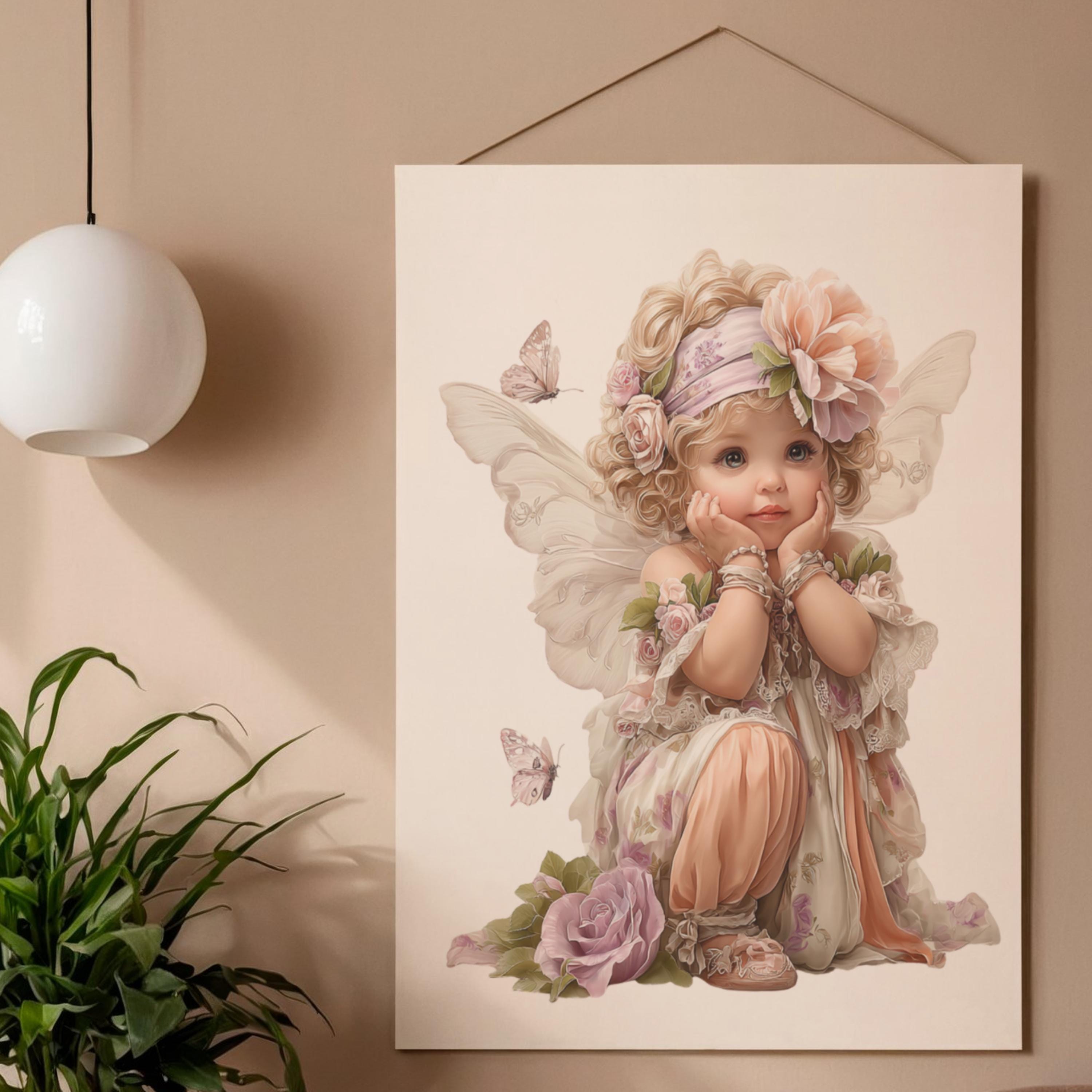 26 PNG Baby Girl Fairy Clipart Bundle PNG | Cute Angel Fairy Kids ...