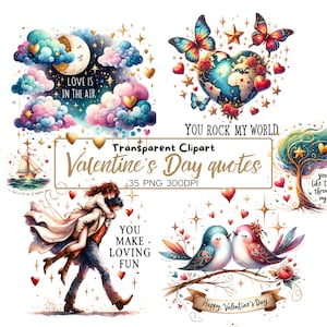 35 PNG Inspirierende Liebe Valentinstag Zitate Clipart, Positive Kunst, Inspirierende Liebeszitate, Inspiration, Digital Download