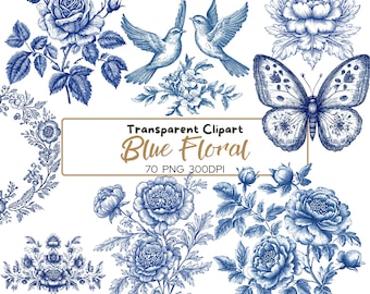 70 PNG Vintage Floral Art, Vintage Botanical, Flower Line Art, Vintage Flowers, Crests, Floral frames, Victorian Frames clip art, Blue line