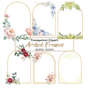48 PNG gewölbte Rahmen, Clipart, transparente goldene Rahmen, Zweige, Eukalyptus, Rahmensublimation, Laub, grüne Grenze, Greenery Floral