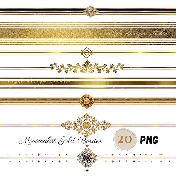 Gold Borders Designs - Etsy