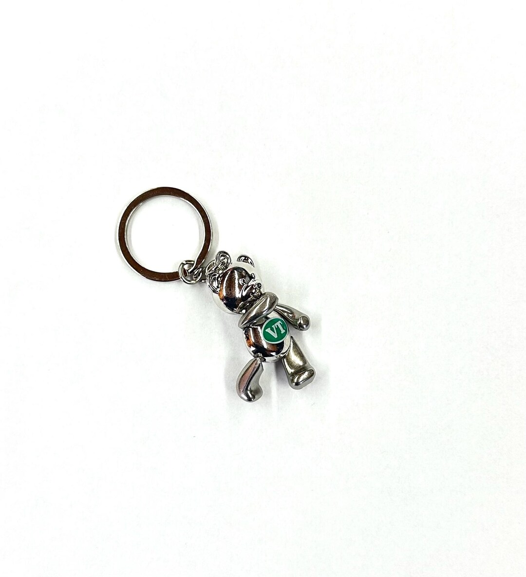 Vermont Moveable Bear Keychain - Etsy