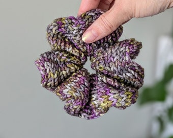Knit Scrunchie | Gift for Her | Stocking Stuffer | Large Hair Scrunchie