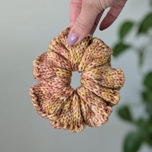 Luxury Hand Dyed Knit Scrunchies | Cute Scrunchie | Stocking Stuffer | Large Hair Scrunchie | Gift For Girl | Gift for Teen