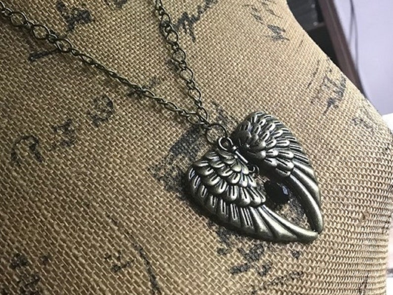 Pendant Necklace Fantasy Fairy Renaissance Medieval Wings image 4