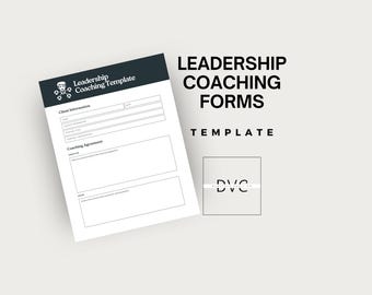 Leadership Coaching Forms Template Editable Executive Coaching Worksheets Client Intake Forms Goal Setting and Progress Tracking Tools