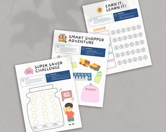 Geldmanagement für Kinder Arbeitsblätter PDF zum Ausdrucken, um die Haushaltsführung zu lehren
