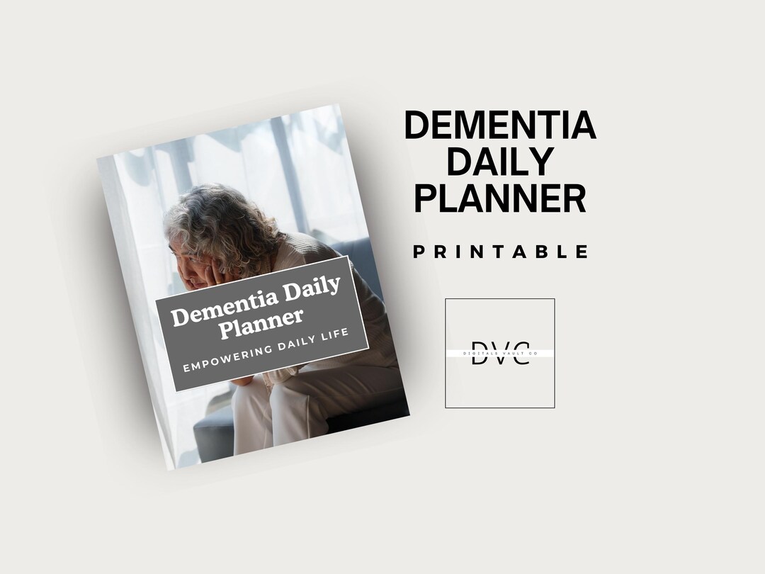 Dementia Daily Planner Printable PDF | Alzheimers Journal | Memory Care ...
