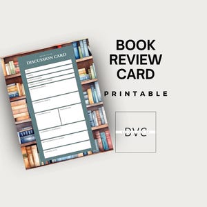 印刷可能な PDF ブックレビューカード | 読書クラブ読書トラッカー | 読書ジャーナルページ | 本の評価ログ | 読書記録と反省シート |