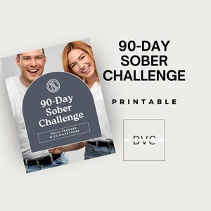 90-Day Sobriety Challenge Tracker: Daily Progress Journal (PDF)