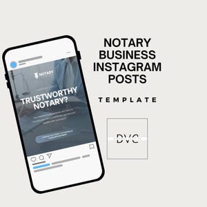 Notary Social Media Post Templates: Marketing for Loan Signing Agents (Digital Download)