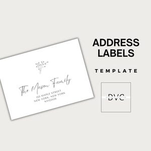 Address Label Template | Customizable and Printable Mailing Labels | Perfect for Business and Personal Use | Easy to Edit & Ready to Print |