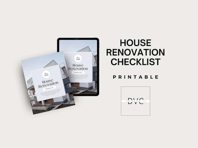 Picture of House Renovation Checklist PDF for Home Remodel Planning Step by Step ...