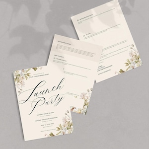 Launch Party Invitation Template Editable in Canva Event Invite Customizable Modern Business Brand Announcement Social Media & Email Invite